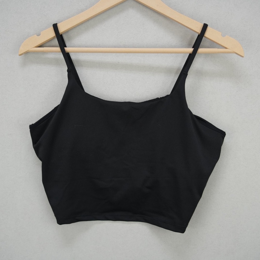 Black athletic bra top